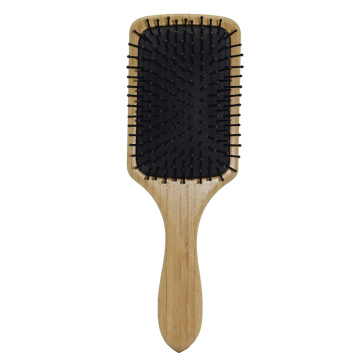 Natural Bamboo Wooden Paddle Hair Brush-Detangling Scalp Massage Hair Comb